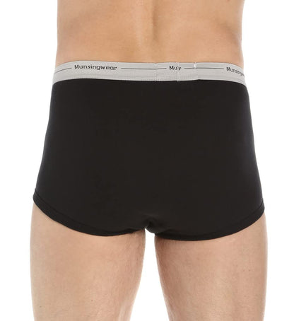 Munsingwear Men's Full Rise Pouch Brief Assorted - 2 Pack MW21C S Black/Grey