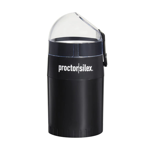 Proctor Silex Fresh Grind 4oz Electric Coffee Grinder for Beans, Spices and More, Retractable Cord, Stainless Steel Blades, Black