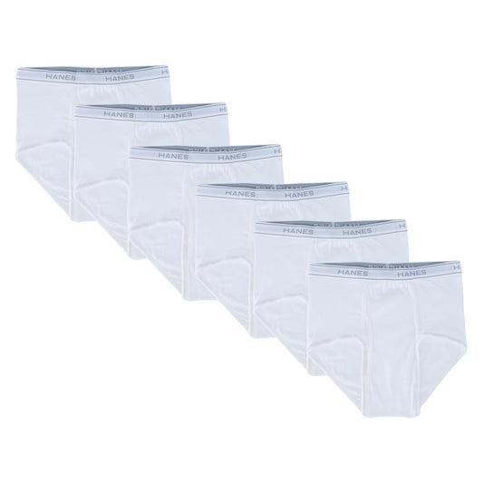Hanes Men's White Briefs 3 Pack (White - S)