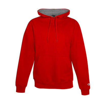 Champion Max Front Pouch Pocket Athletic Fit Pullover Hoodie, scarlet/black, X-Large