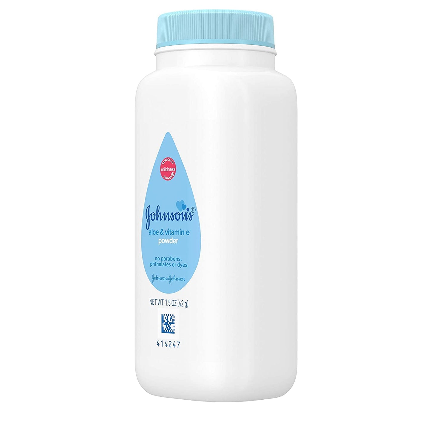 Johnson's Aloe Vitamin E Powder 1.5 oz Pack, Pure Cornstarch, 4.5 Ounce, (Pack of 3)