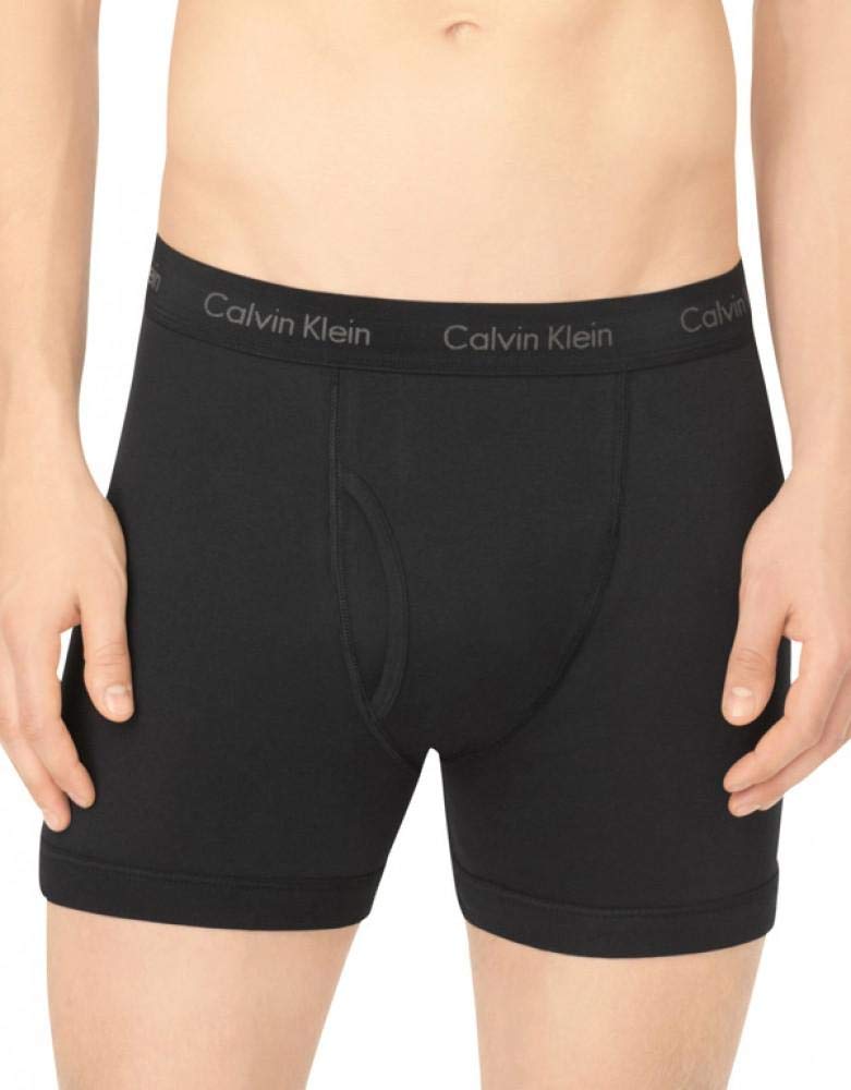 Calvin Klein Men's Cotton Classic Multi-Pack Boxer Briefs, Black 2021, X-Large