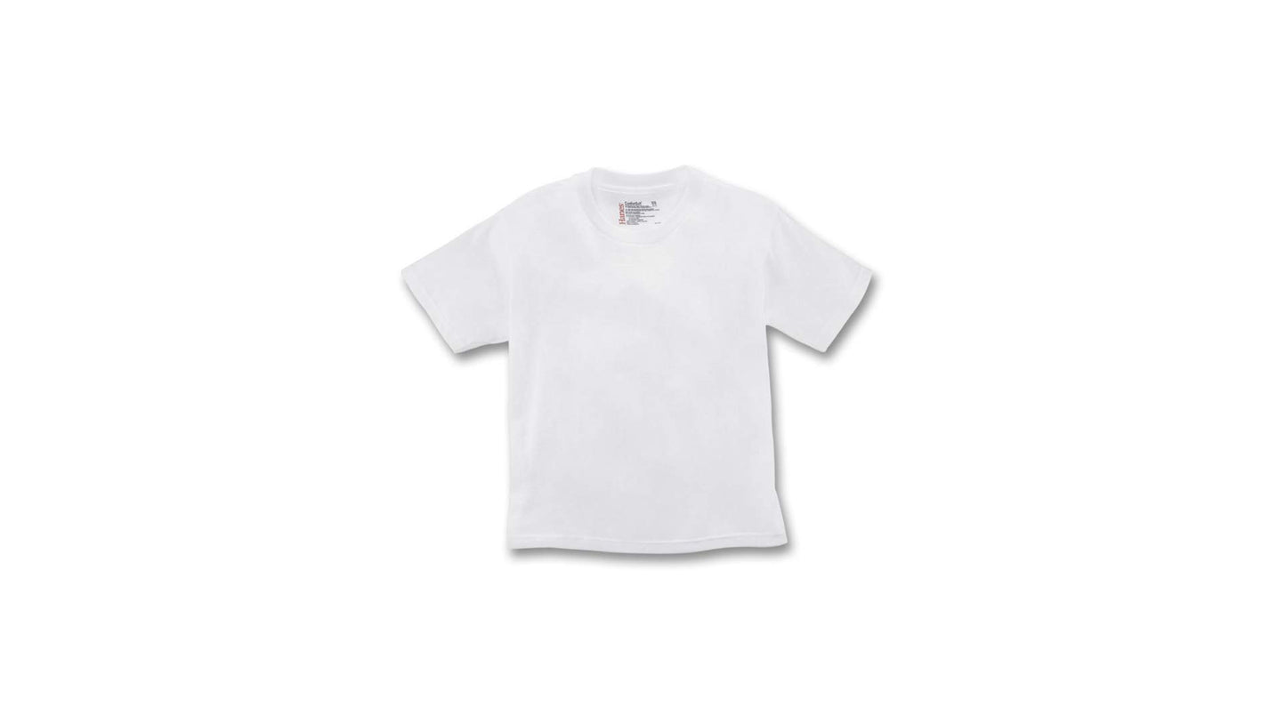 Hanes Boys Crewneck T-Shirt 5 Pack, XL,White