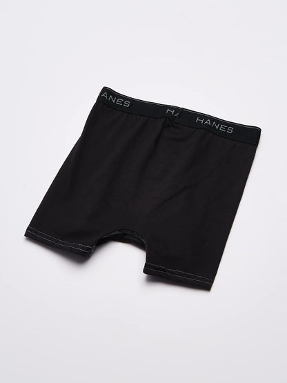 Hanes Ultimate Boys' 5-Pack Boxer Briefs, Blue/Red/Black Assorted, Medium