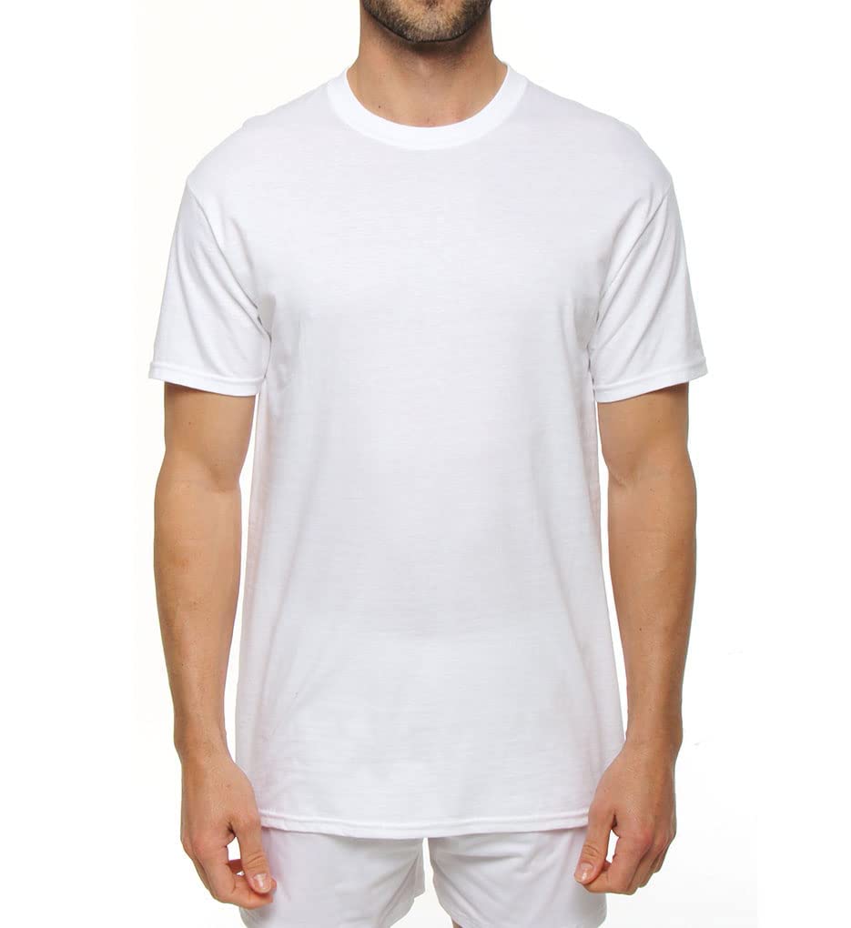 Hanes Men's Classics ComfortSoft Tagless Tees, (3-Pack) White, XX-Large