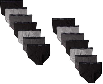 Hanes Men's Classics Full-Cut Brief, Colors Vary, Large, 14 Pack