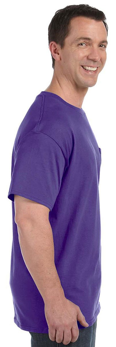 Hanes Men's 6 oz. Authentic-T Pocket T-Shirt 2XL Light Blue