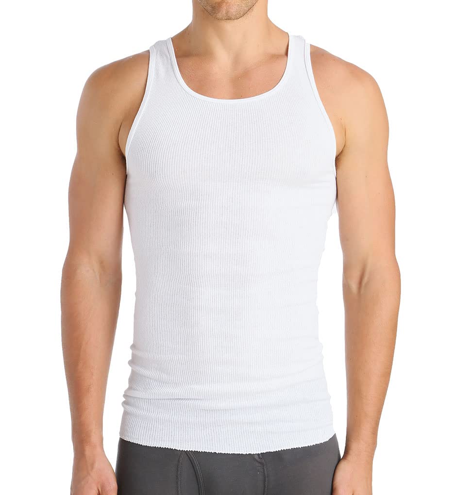 Fruit of the Loom Men's A-Shirt 3 Pack, White, Small(Pack of 3)