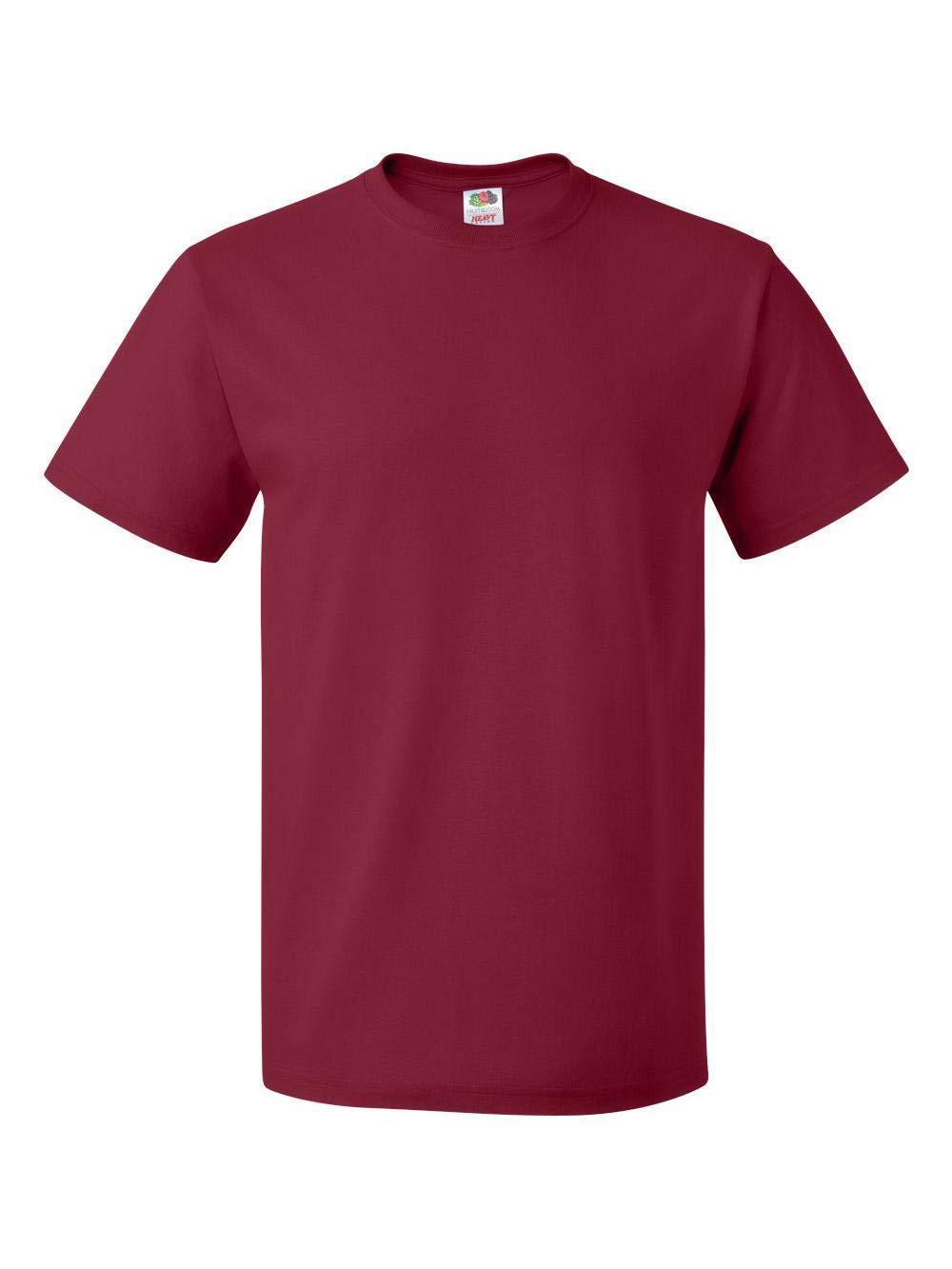 Fruit of the Loom Heavy Cotton T-Shirt, Cardinal, 2XL (Pack of 6)