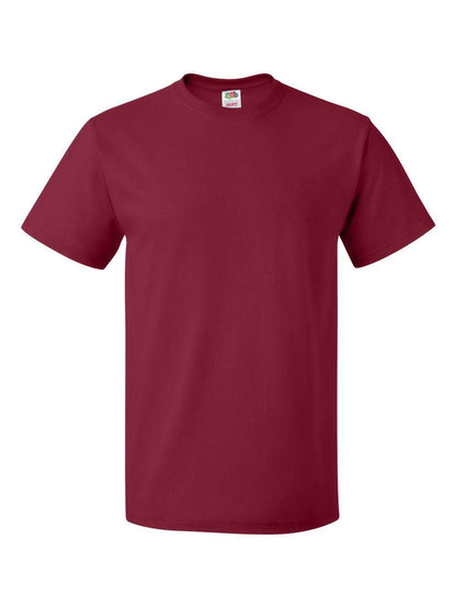 Fruit of the Loom Heavy Cotton T-Shirt, Cardinal, 2XL (Pack of 6)