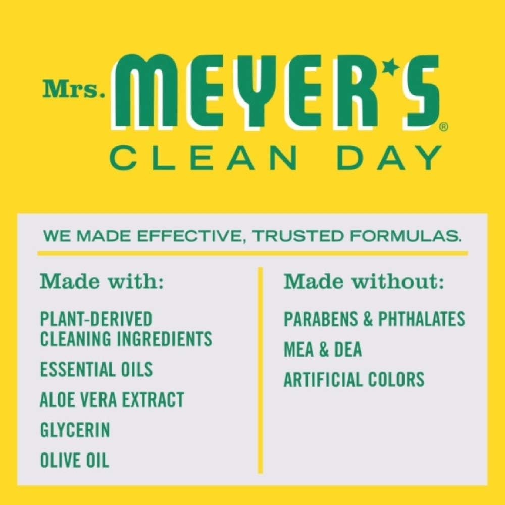 MRS. MEYER'S CLEAN DAY Hand Soap, Made with Essential Oils, Honeysuckle, 12.5 Fl oz (Pack of 2)