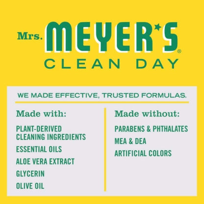 MRS. MEYER'S CLEAN DAY Hand Soap, Made with Essential Oils, Honeysuckle, 12.5 Fl oz (Pack of 2)