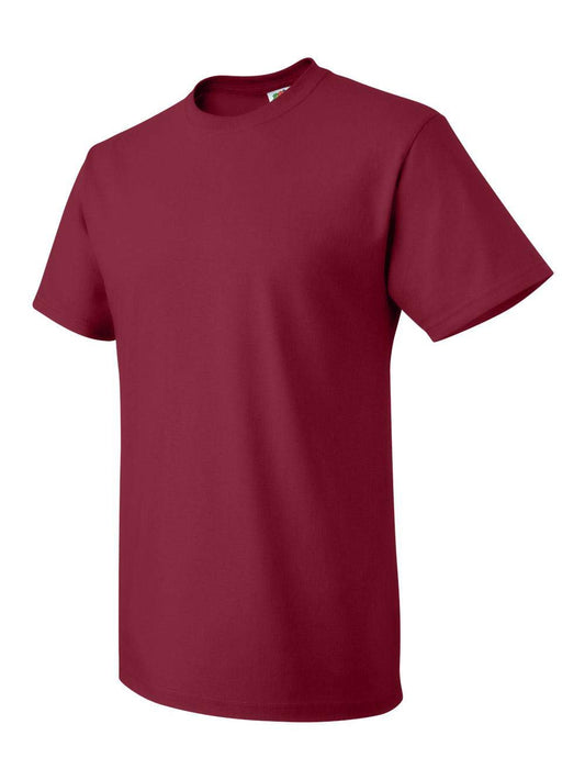 Fruit of the Loom Heavy Cotton T-Shirt, Cardinal, 2XL (Pack of 6)