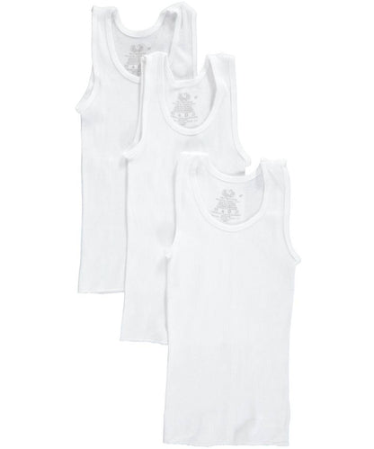 Fruit of the Loom Big Boys' A-shirt, White, size Xlarge