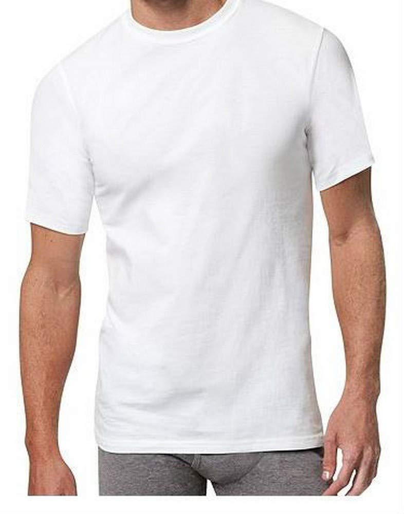 Hanes Men's X-Temp® Comfort Cool® Crewneck White Undershirt 4-Pack (Includes 1 Free Bonus Undershirt)