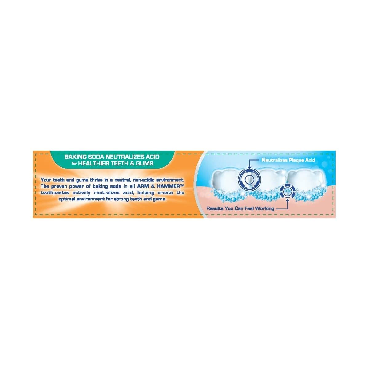 ARM & HAMMER Bright & Strong Truly Radiant Toothpaste, Crisp Mint 4.3 oz (Pack of 12)