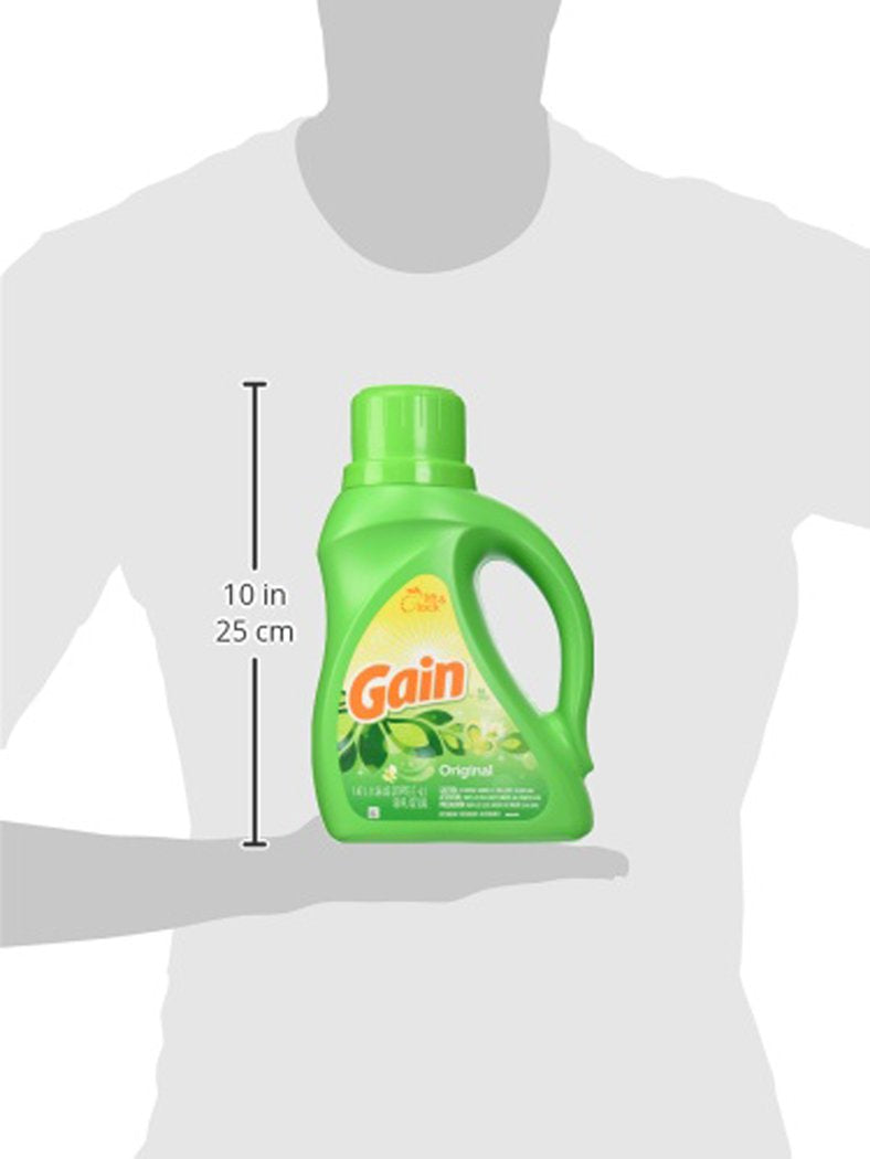 Gain + Aroma Boost Laundry Detergent Liquid Soap, Original, 32 Loads 46 Fl Oz