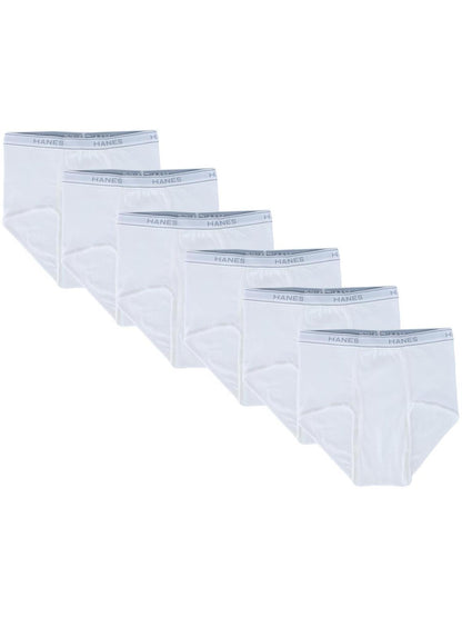 Hanes Men's White Briefs 3 Pack (White - S)