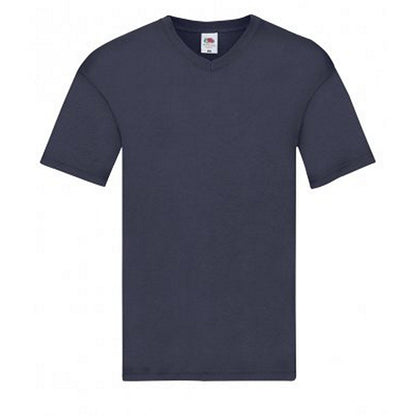 Fruit of the Loom.. Mens Original V Neck T-Shirt (4XL, Black)