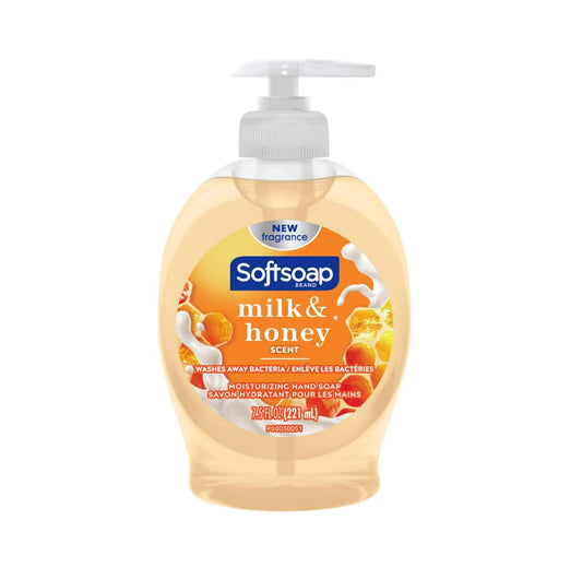 Softsoap Moisturizing Hand Soap, Milk & Golden Honey 7.5 oz (Pack of 7)