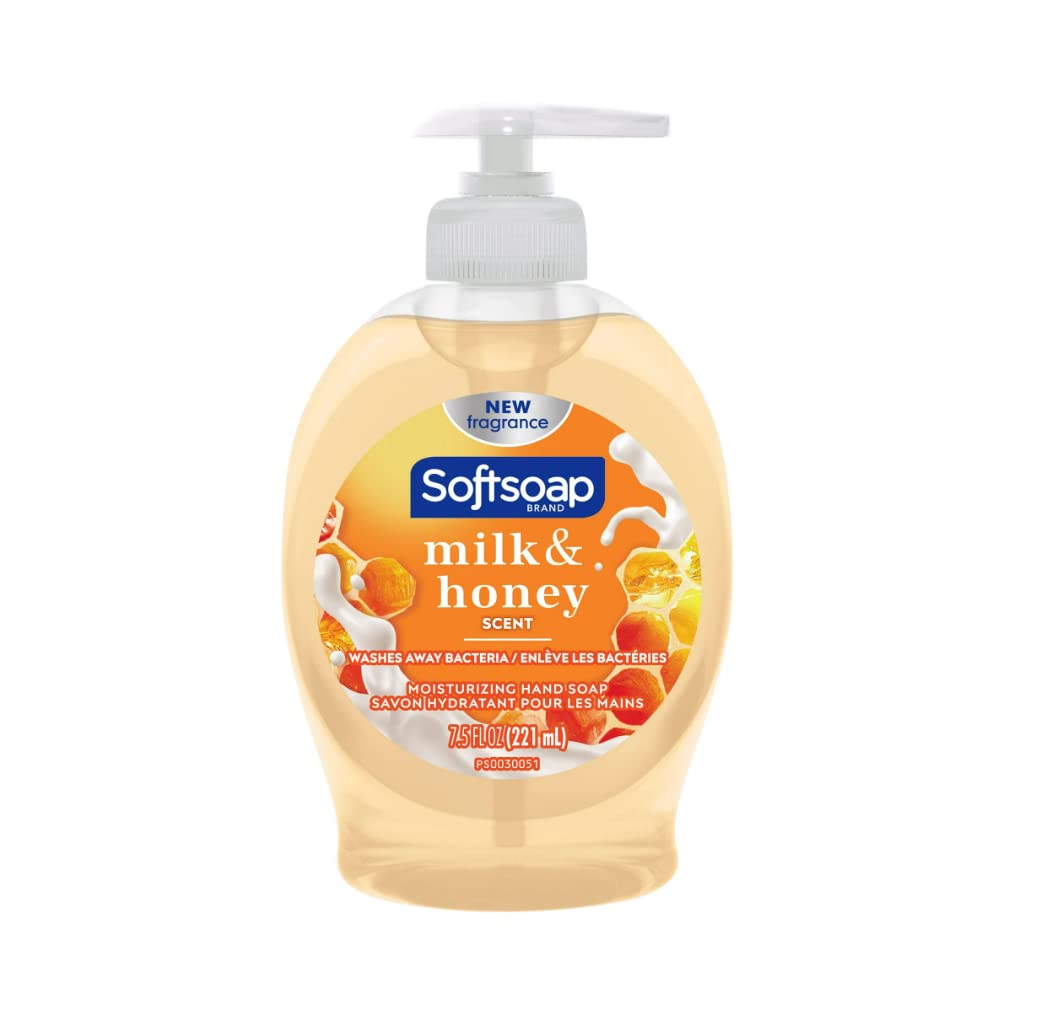 Softsoap Moisturizing Hand Soap, Milk & Golden Honey 7.5 oz (Pack of 7)