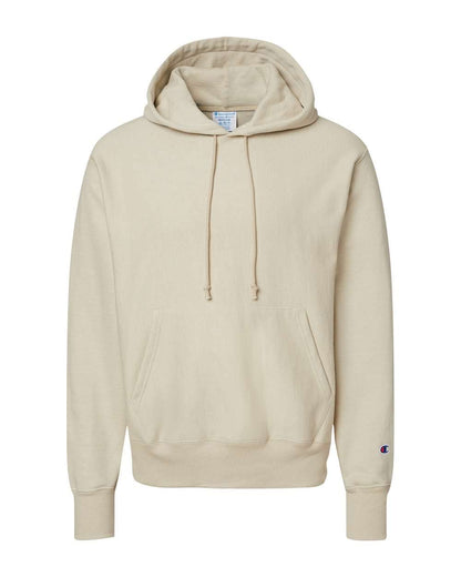 Champion Mens Reverse Weave Hooded Sweatshirt, 3XL, Sand