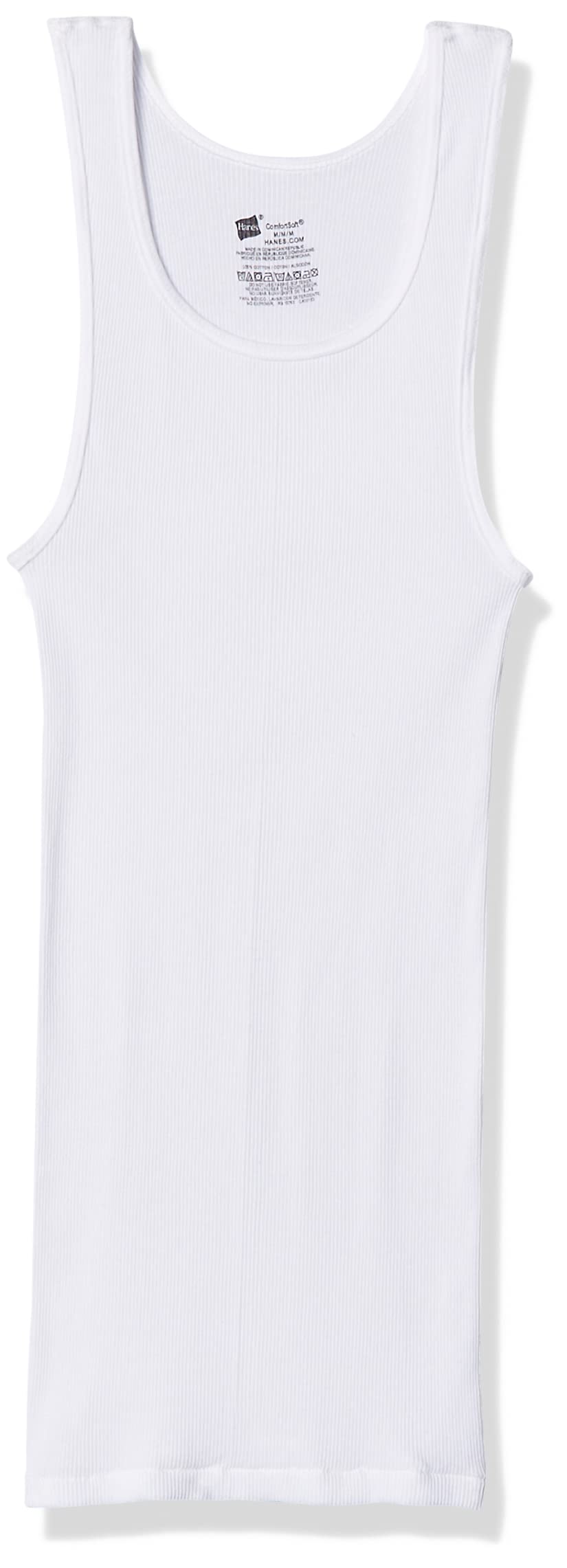Hanes Men's Tagless ComfortSoft White A-Shirt 12-Pack