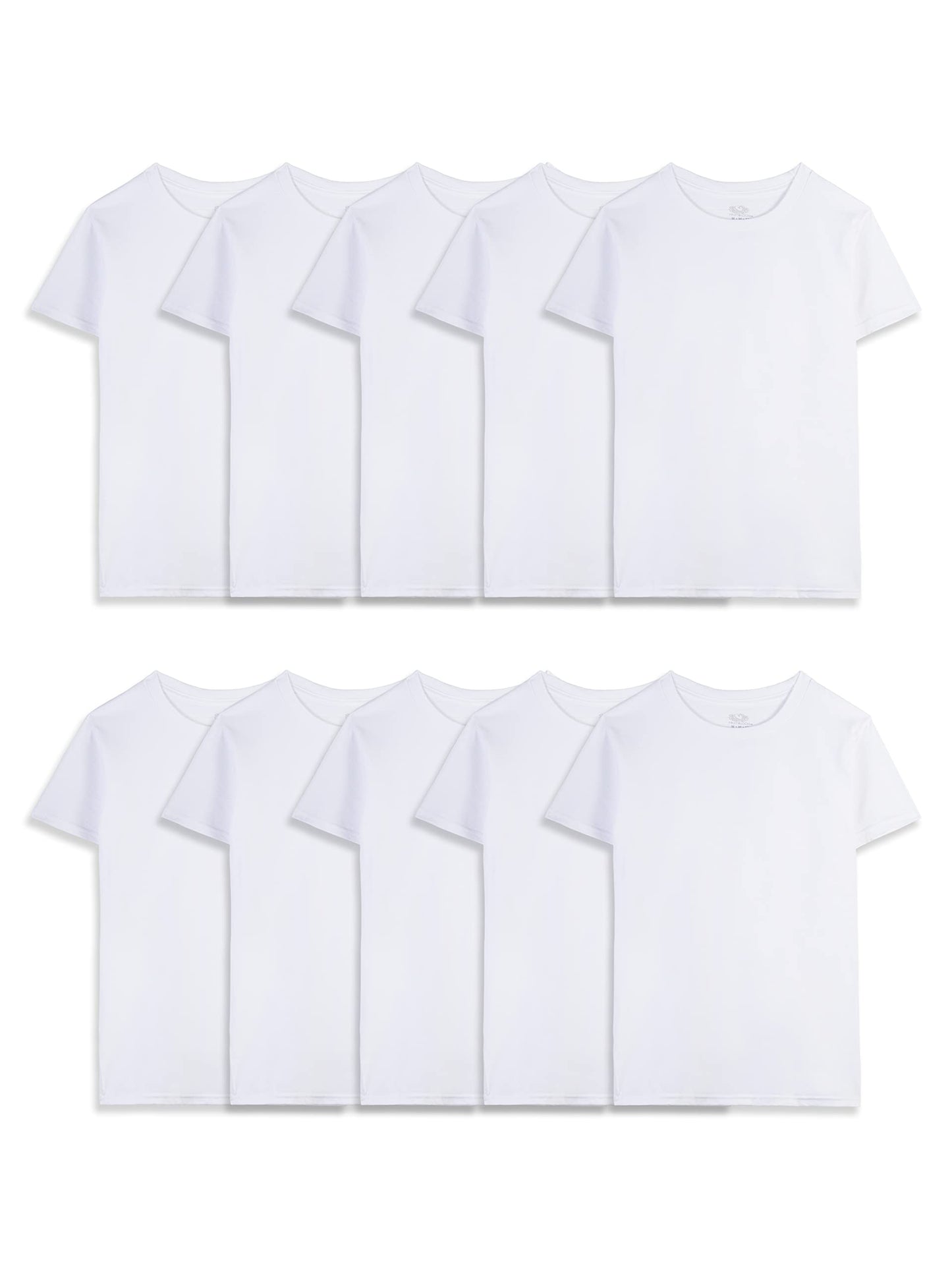 Fruit of the Loom Boys' Cotton Tank Top Undershirt (Multipack), Boys-120-White, X-Large