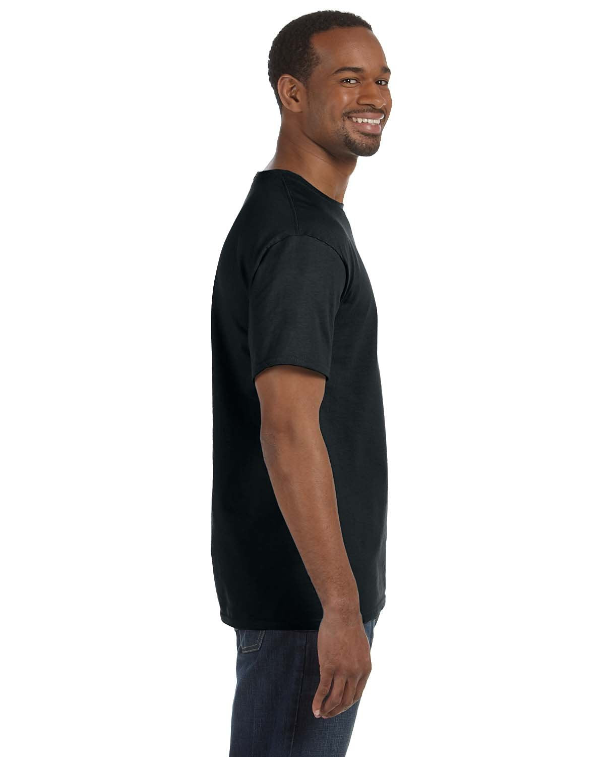 Jerzees Mens DRI-POWER Active Short Sleeve Crew T-Shirt, JZ29MR, 3X, Black