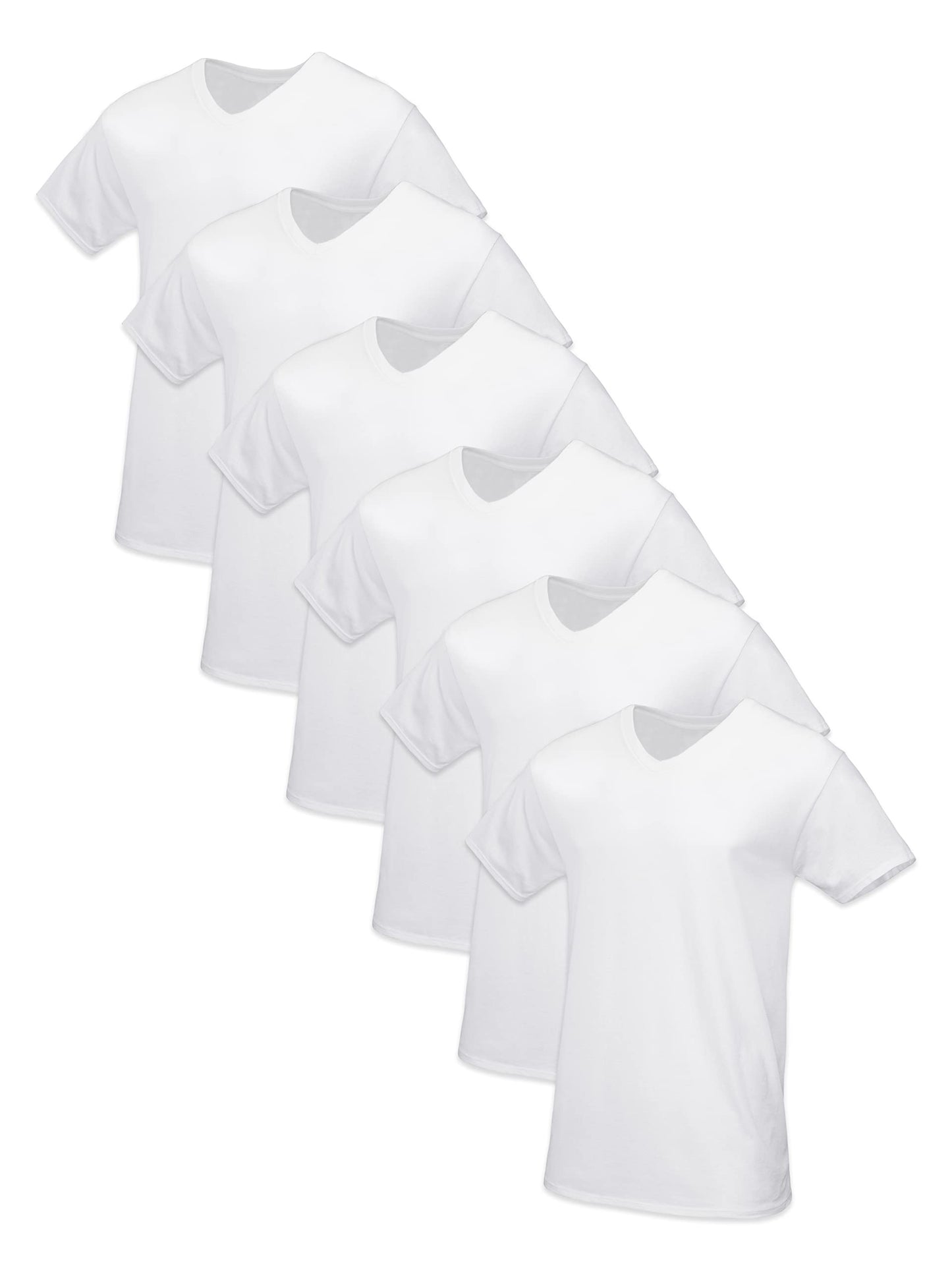 Fruit of the Loom Men's Tag-Free Cotton Undershirts, Regular-Tank-4 Pack White, X-Large