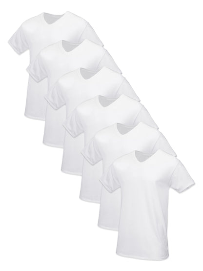 Fruit of the Loom Men's Tag-Free Cotton Undershirts, Regular-Tank-4 Pack White, X-Large