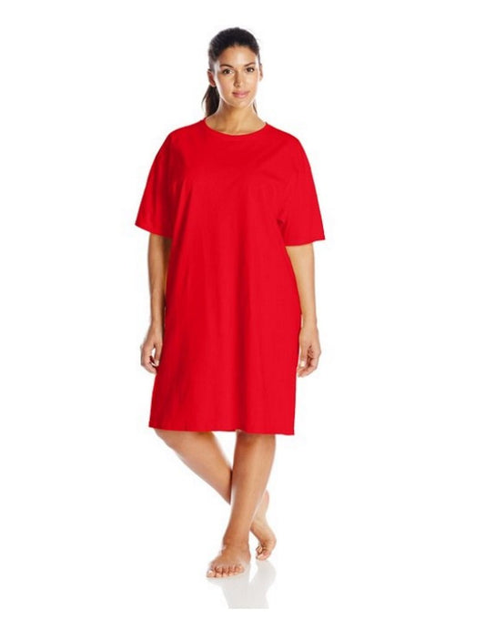 Hanes Womens Wear Around Nightshirt (Pack of 2) (Red)