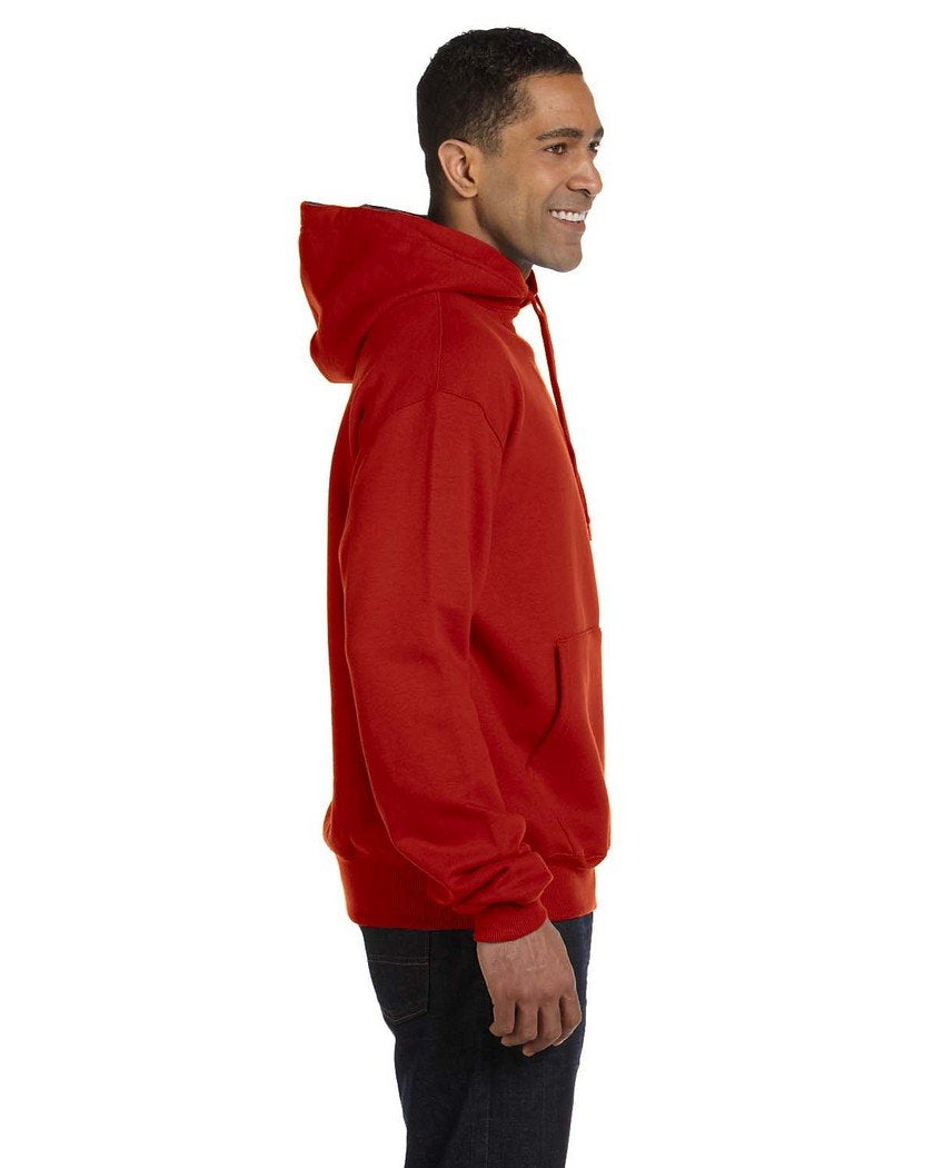 Champion Max Front Pouch Pocket Athletic Fit Pullover Hoodie, scarlet/black, X-Large