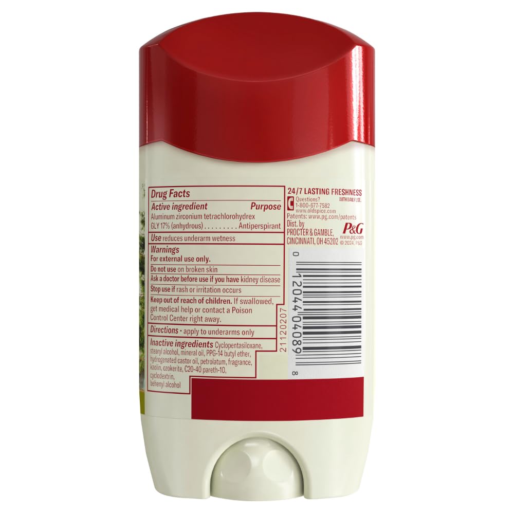 Old Spice Dry Feel Antiperspirant Deodorant for Men, 24/7 Freshness, 24/7 Sweat & Odor Protection, Gentle on Skin with Skin Conditioners, Timber with Sandalwood + Cypress Scent, 2.6 oz