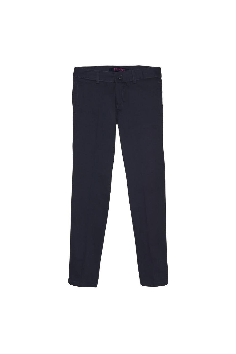French Toast Big Girls' Straight Leg Pant, Navy, 12