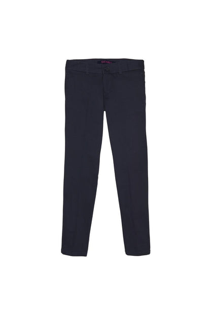 French Toast Big Girls' Straight Leg Pant, Navy, 12