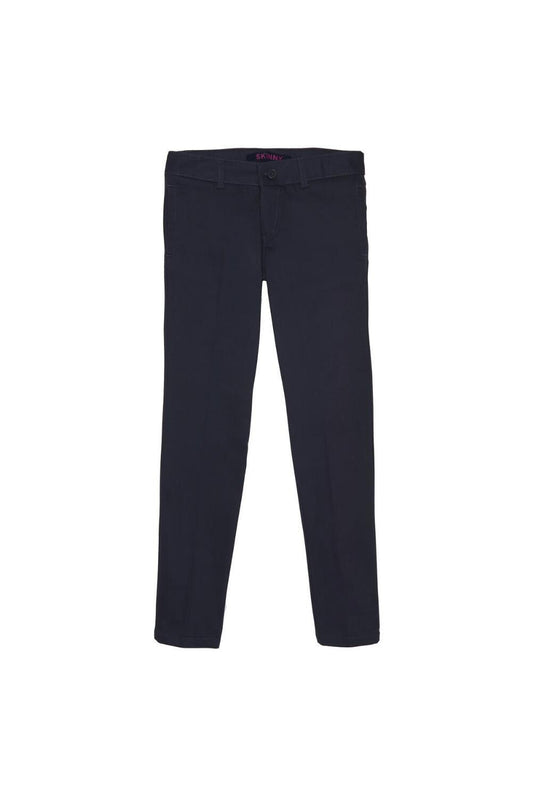 French Toast Big Girls' Straight Leg Pant, Navy, 12