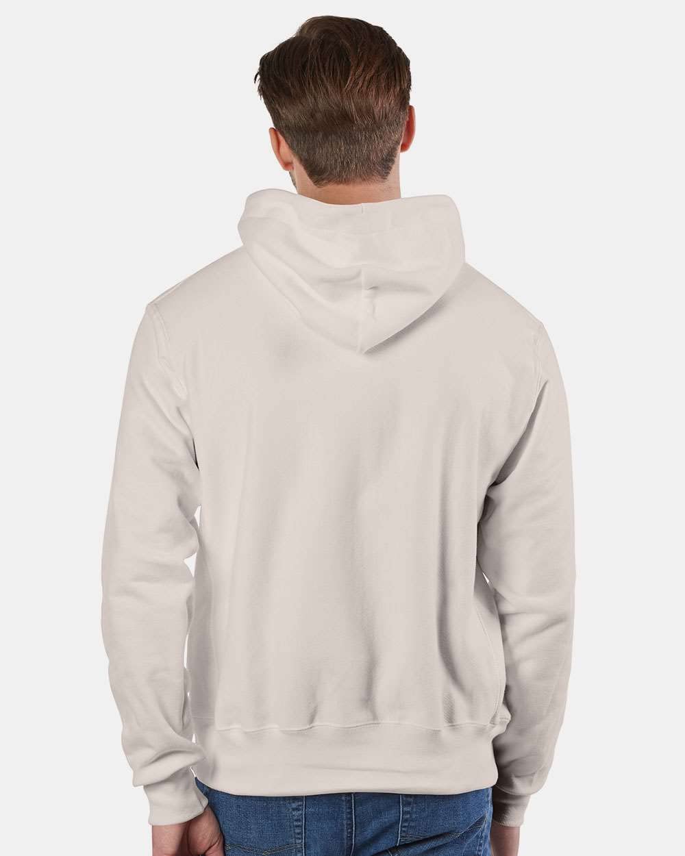 Champion Mens Reverse Weave Hooded Sweatshirt, 3XL, Sand