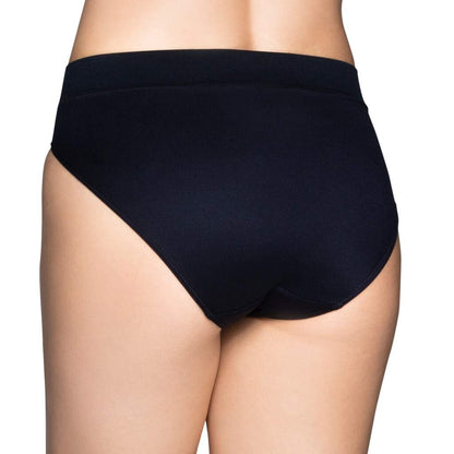 Vanity Fair Womens Beyond Comfort Hi-Cut Panty, 6, Damask Neutral