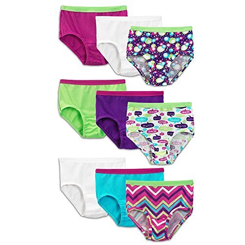 Fruit of the Loom Girls' 9 Pack Wardrobe Brief-16
