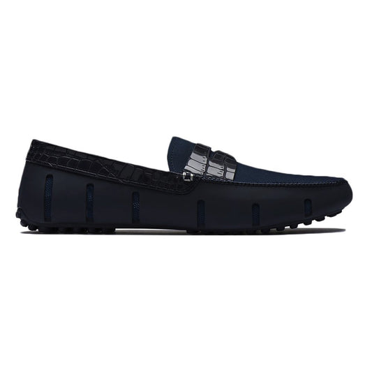 SWIMS New Penny Loafer Alligator Navy 9.5 Mens Shoes