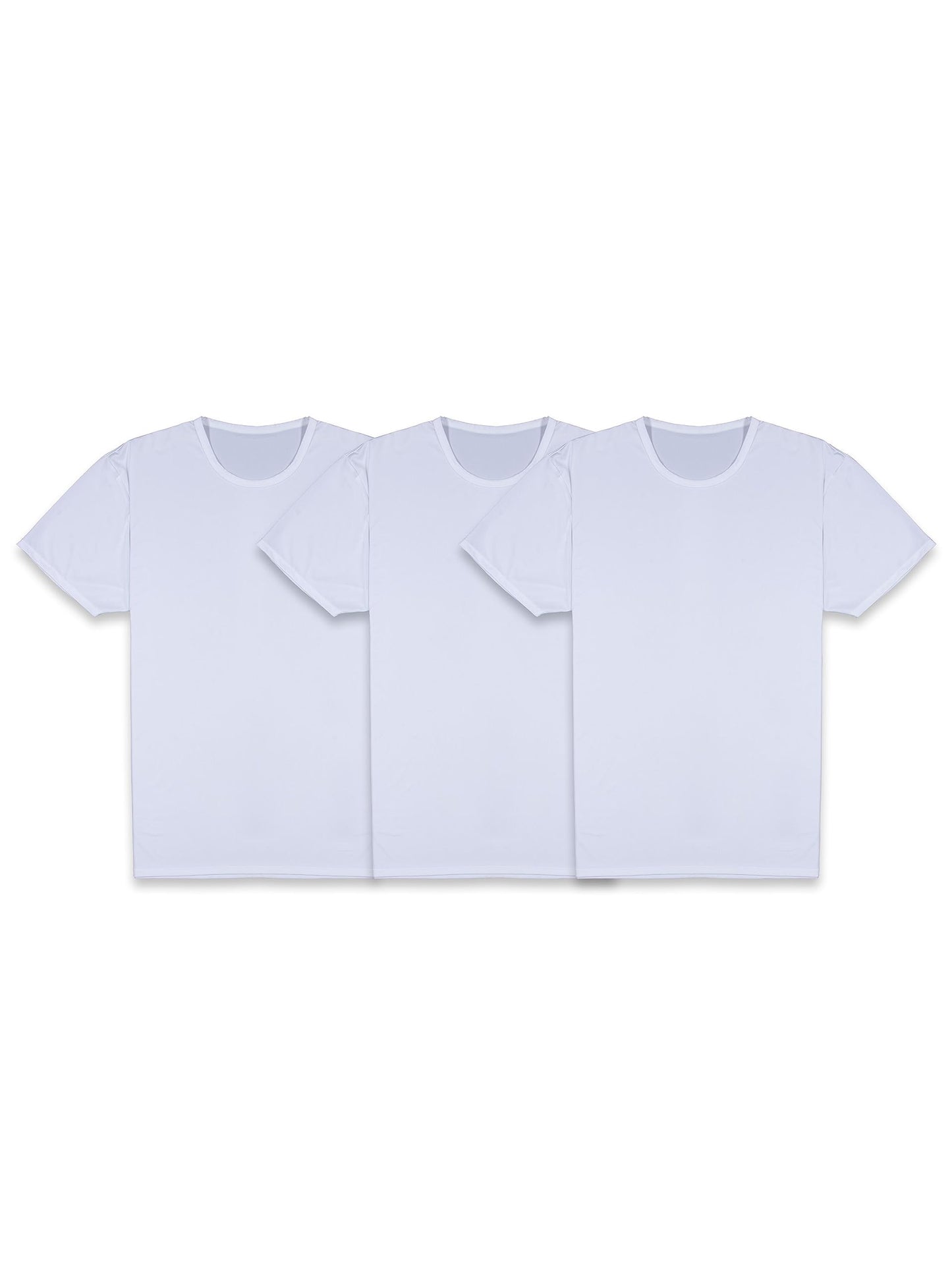 Fruit of the Loom Men's Cooling Undershirts, Quick Dry & Moisture Wicking, White