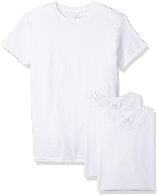 Fruit of the Loom mens Pack Breathable Crew undershirts, White Ice - 5 Pack, Medium US