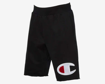 Champion LIFE Reverse Weave Cut Off Shorts, Big C Black, Medium