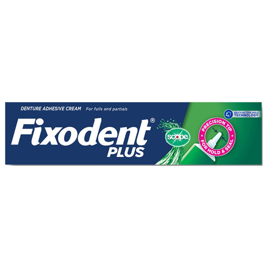 Fixodent Control Denture Adhesive Cream Plus Scope Flavor 2 oz (Pack of 5)