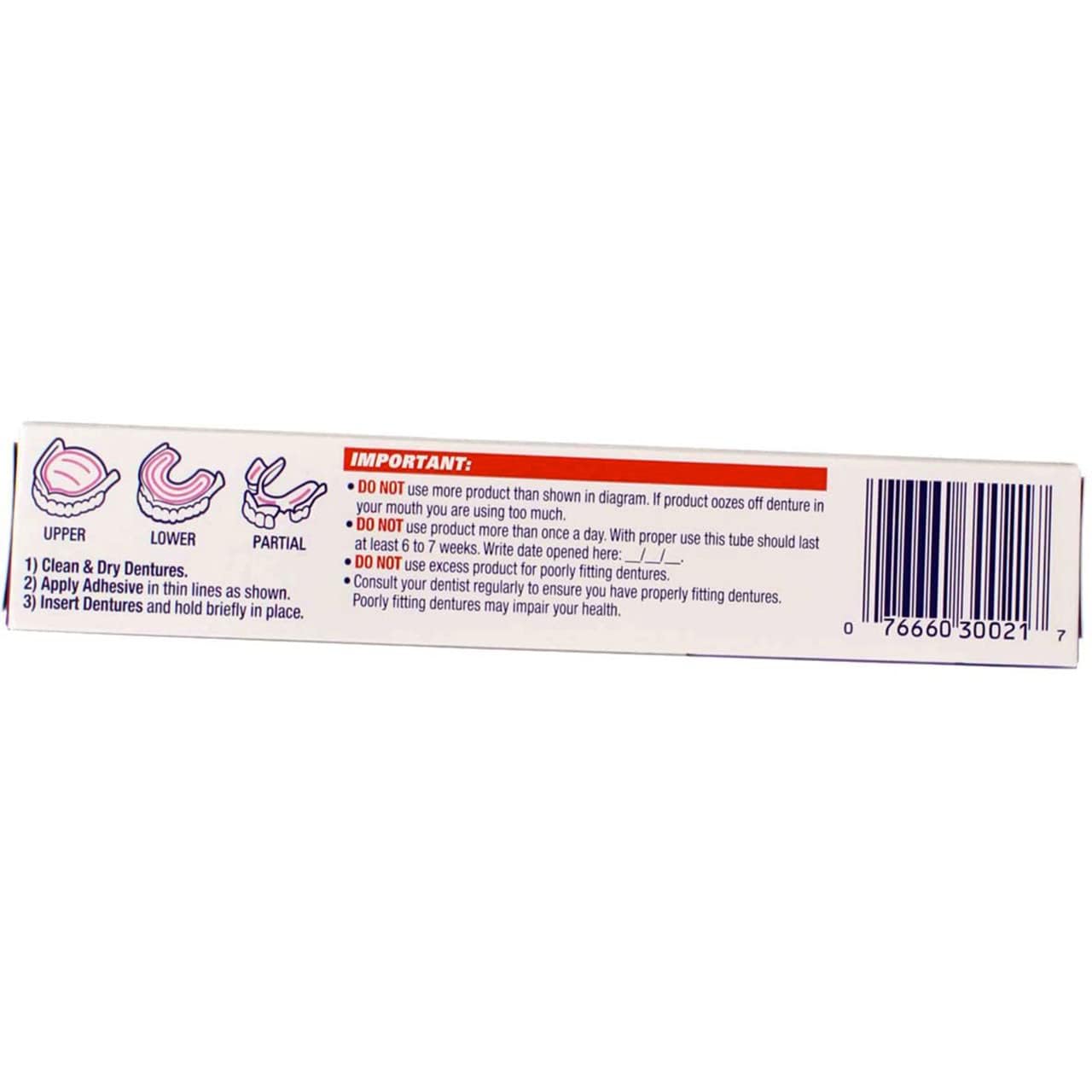 Fixodent Plus Denture Adhesive Cream 2 oz (Pack of 9)