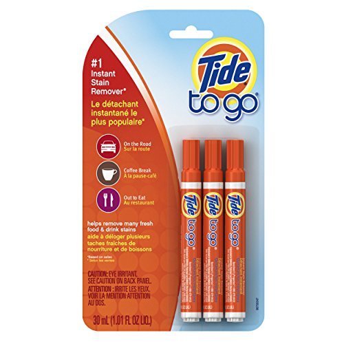 Tide Pen Stain Remover for Clothes, Tide To Go Pen, Instant Stain Remover Pen & Spot Cleaner, Portable & Travel-Friendly, 3 Count (Pack of 1)