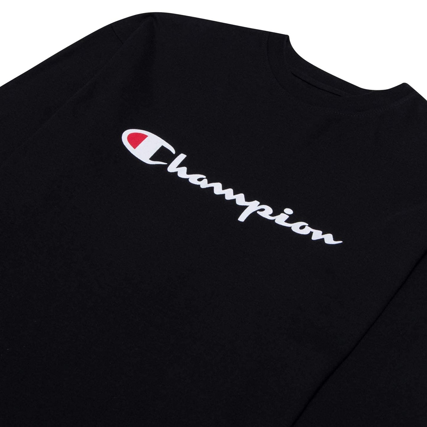 Champion Men's Athletic Men's Classic Jersey Long Sleeve Script T-Shirt, Navy, 2X Large