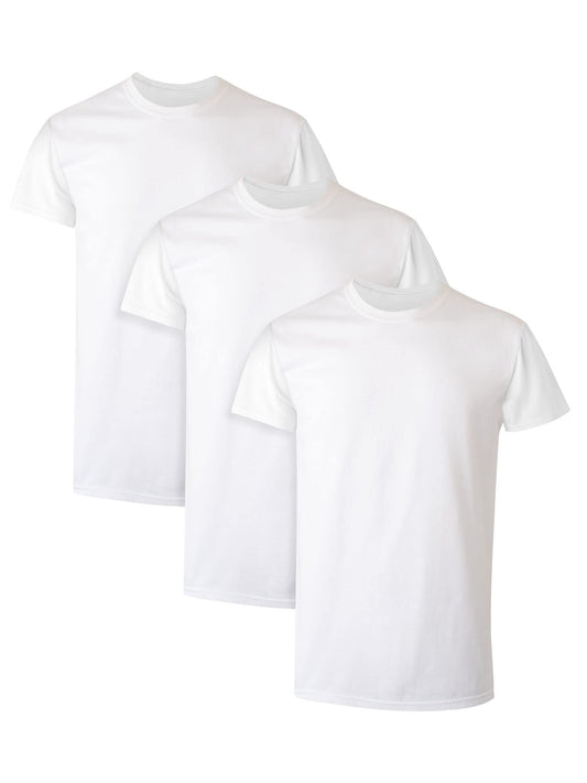 Hanes Men Men's Cotton Undershirt, Moisture-Wicking Crew Tee Undershirts, Multi-Packs