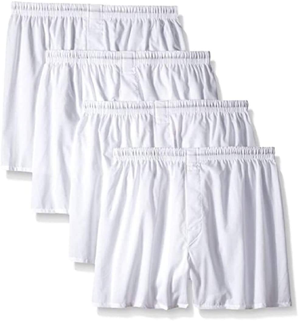 Hanes Set of 8 Boxer for Men - White - Large